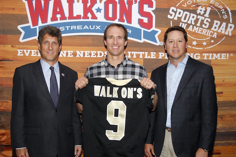 photo: landry with drew brees at walk ons