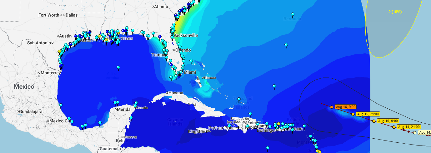 Screen grab of the CERA map tool