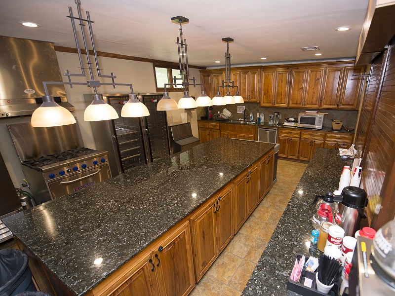 kitchen at the visitors center