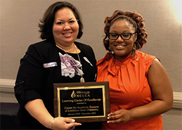 (Left to Right) Dr. Gloria Thomas, Director of Academic Engagement and Achievement at CAS, and on the right is Terrica Watkins, Program Coordinator for Academic Engagement and Achievement at CAS.