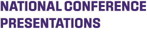 national conference presentations