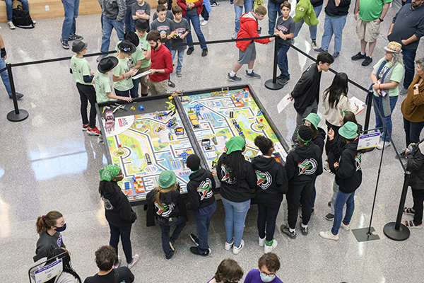 Picture of a robotics competition