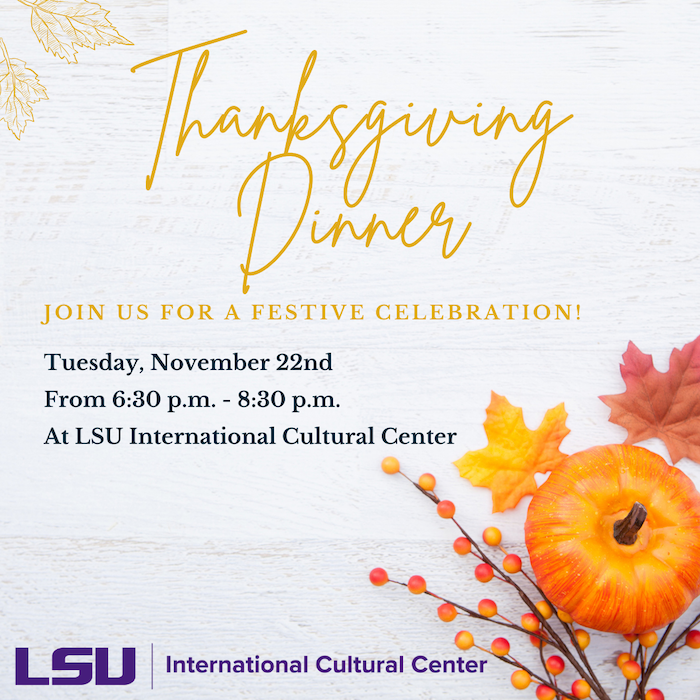 Thanksgiving Dinner at the ICC