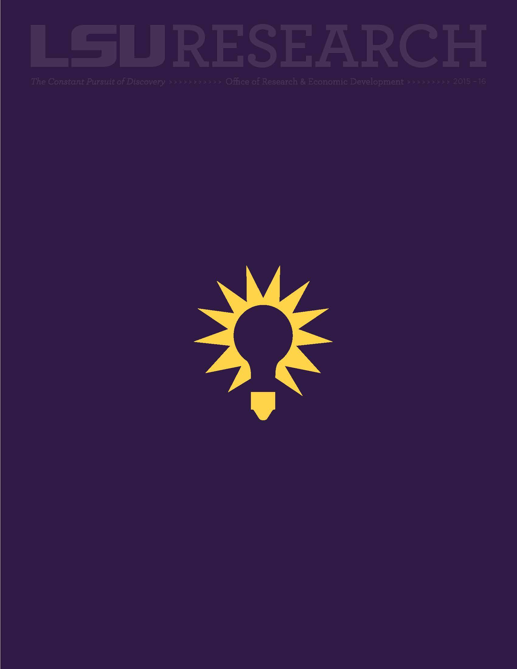 Cover Image of Fall 2015 Magazine: Light Bulb