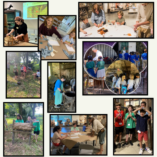 pictures of campers participating in apprentice program activities