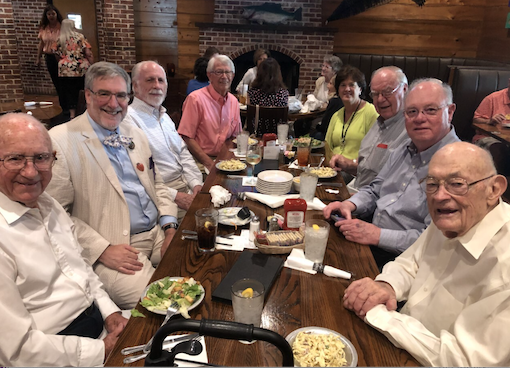 group lunch with Dr. Traynham