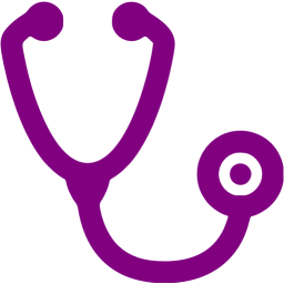 purple stethoscope