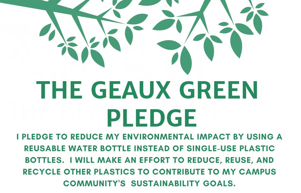 The Geaux Green Pledge