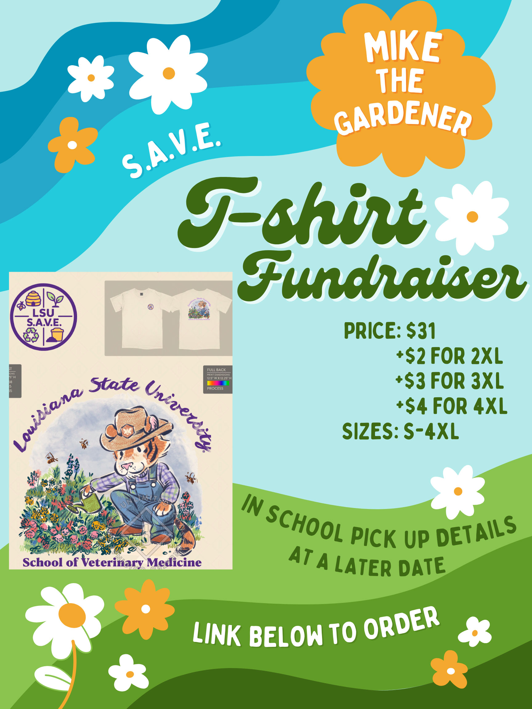 Save the Shirt flyer